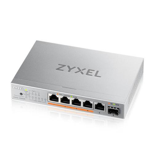 Zyxel XMG-105HP 5 Port 2.5G + 1G SFP+ 70W PoE++ Multigigabit Desktop Switch
