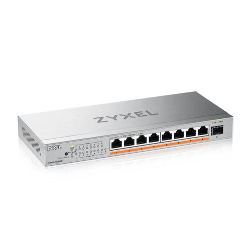 Zyxel XMG-108HP 8 Port 2.5G PoE+10G Uplınk Multıgıbabıt Metal Desktop Switch