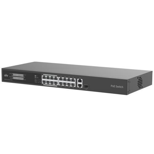UNV 16Port 10/100 PoE+1G Ethernet+1xCombo 225WPoE Yönetlemez NSW2020-16T1GT1GC-POE-IN