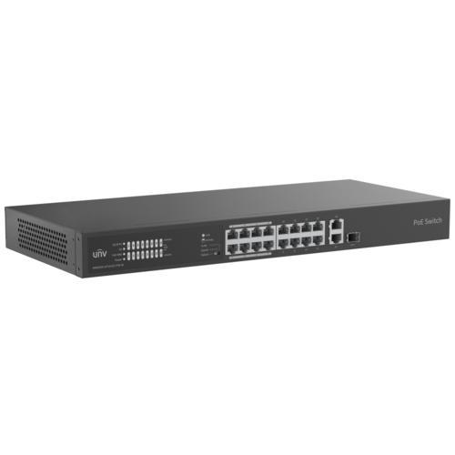UNV 16Port 10/100 PoE+1G Ethernet+1xCombo 225WPoE Yönetlemez NSW2020-16T1GT1GC-POE-IN