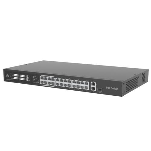 UNV 24Port 10/100 PoE+1G Ethernet+ 1xCombo PoE Yönetilemez NSW2020-24T1GT1GC-POE-IN