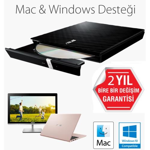 Asus SDRW-08D2S-U Lite USB DvdRw Siyah - EXTERNAL