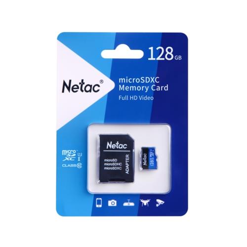 Netac P500 128GB MicroSDXC U1/C10 NT02P500STN-128G-R
