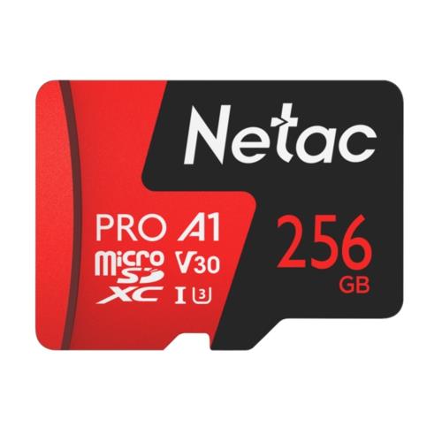 Netac P500 Extreme Pro 256G MicroSDXC V30/A1/C10 NT02P500PRO-256G-R