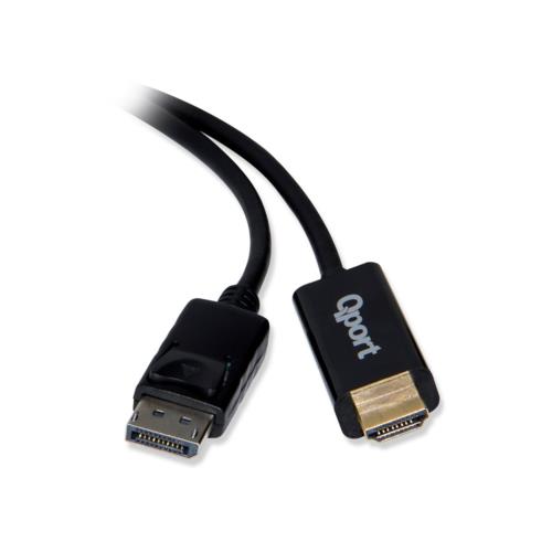 Qport Q-DPH DP(M) to HDMI(M) 1.80m 4K Destekli Çevirici Kablo