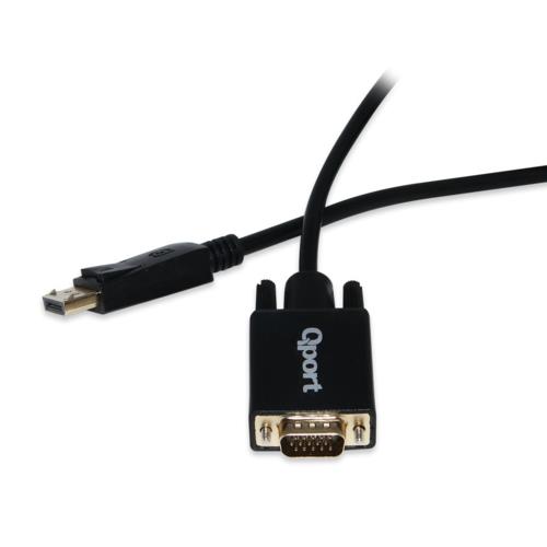 Qport Q-DPV DP to VGA 1,8m Çevirici Kablo