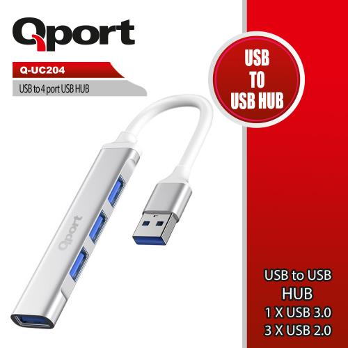 Qport Q-UC204 Usb To 4 Port Usb Çoklayıcı