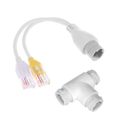 Qport Q-SPLPOE1 Poe Splitter 2 in 1 Ağ Konnektörü 3 Yollu RJ45 Konnektör