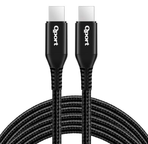 Qport Q-TYPE-C3 3m Type-C 100w Süper Hızlı PD Şarj ve Data Kablosu