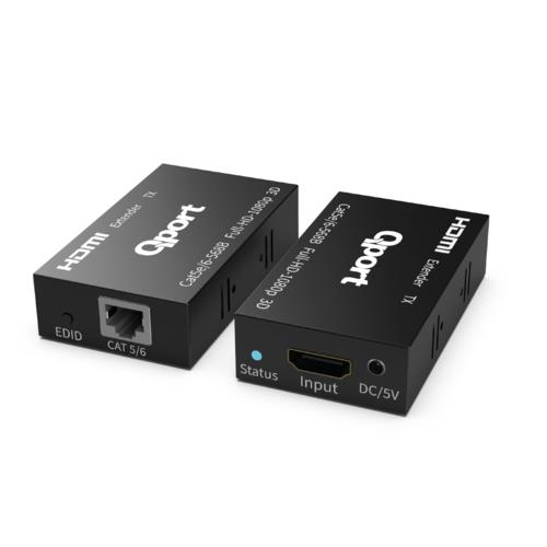 Qport Q-HEX3 60m HDMI Extender Cat6 2'li Paket
