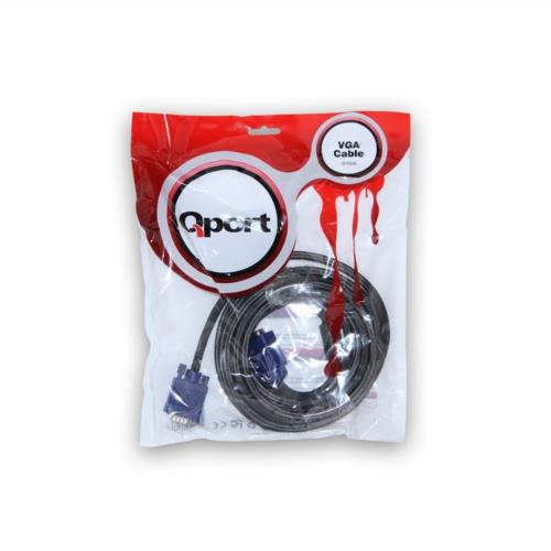Qport Q-VGA5 5Mt Filtreli 15 Pin Erkek-Erkek Monitör Kablo