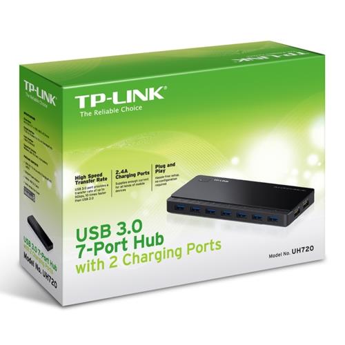 TP-Link UH720 USB 3.0 7 Portlu USB Çoklayıcı (+2 Şarj Portu)