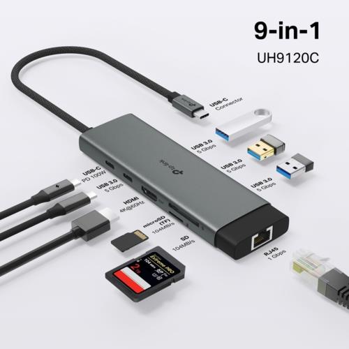 TP-Link UH9120C TYPE-C 9 Port Portatif Hub