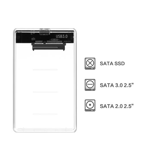 Codegen 2,5" USB 3.0 Şeffaf Disk Kutusu CDG-HDC-30T