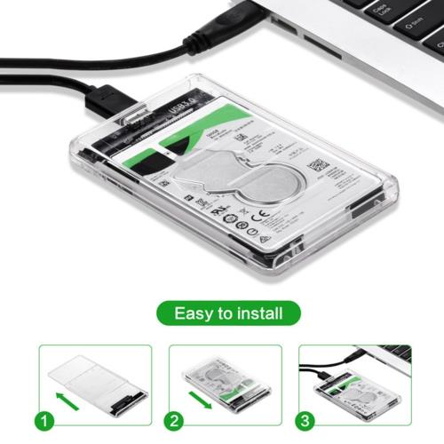 Codegen 2,5" USB 3.0 Şeffaf Disk Kutusu CDG-HDC-30T