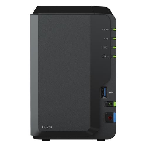 Synology DS223 (2x3.5''/2.5'') 2 Yuvalı Tower NAS