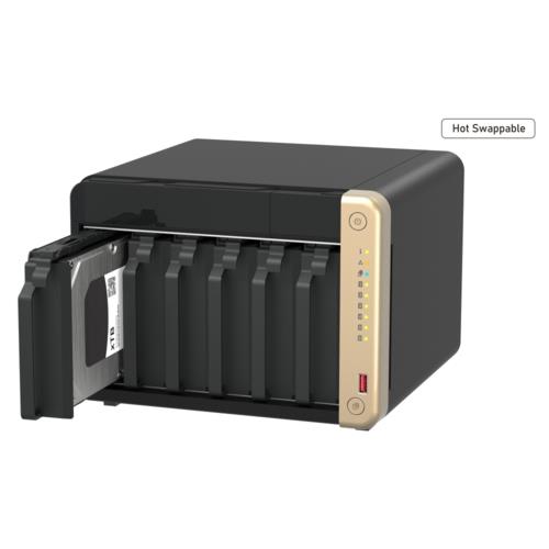QNAP TS-664-8GB RAM 6 Hdd Yuvalı Tower NAS