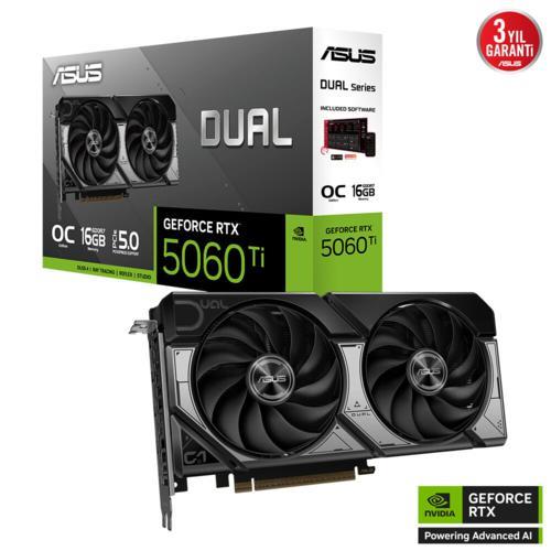 Asus DUAL-RTX5060TI-O16G 16GB GDDR7 128Bit