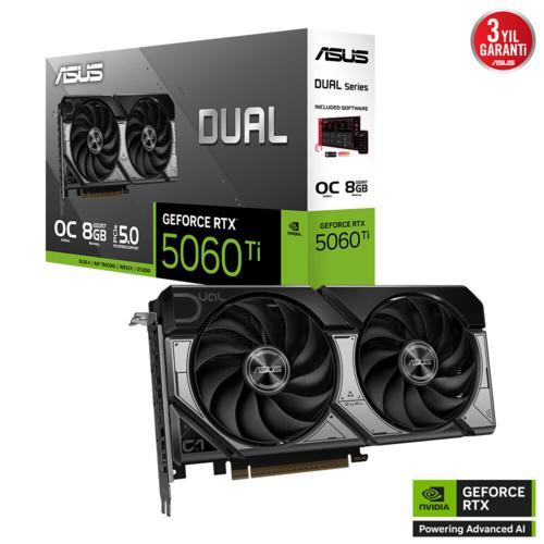 Asus DUAL-RTX5060TI-O8G 8GB GDDR7 128Bit
