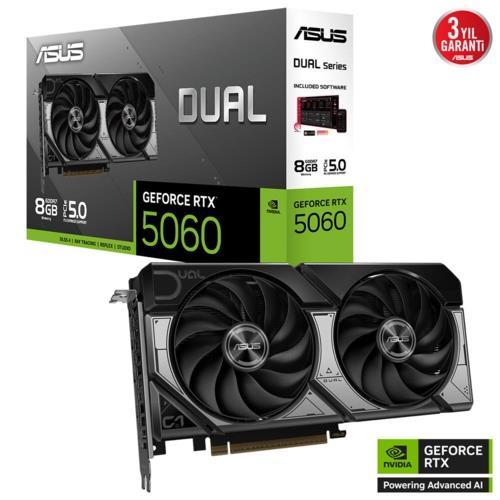Asus DUAL-RTX5060-8G 8GB GDDR7 128Bit