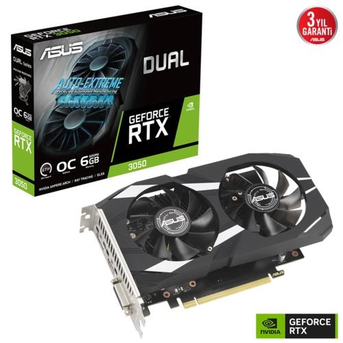 Asus DUAL-RTX3050-O6G OC 6GB GDDR6 96bit