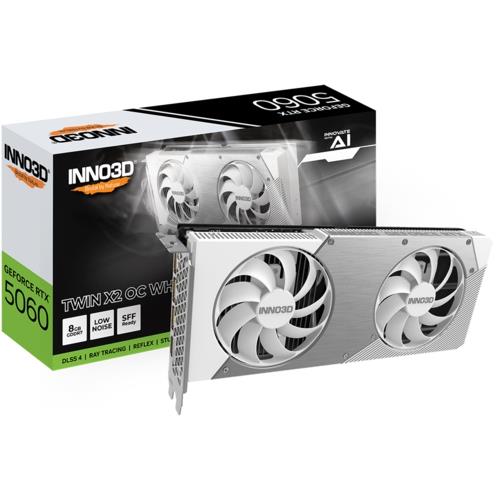 Inno3D RTX5060 8GB Twin X2 OC White 128Bit GDDR7