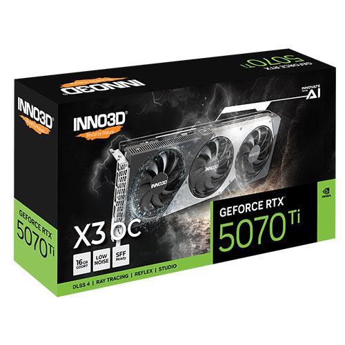 Inno3D RTX5070Ti x3 OC 16GB 256Bit GDDR7