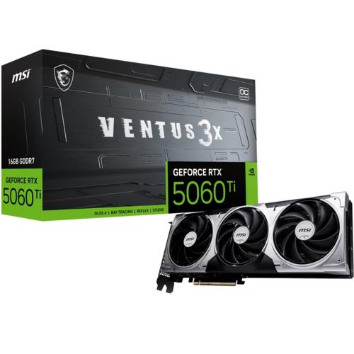 MSI VGA GEFORCE RTX 5060 TI 16G VENTUS 3X OC 16GB GDDR7 128B DX12