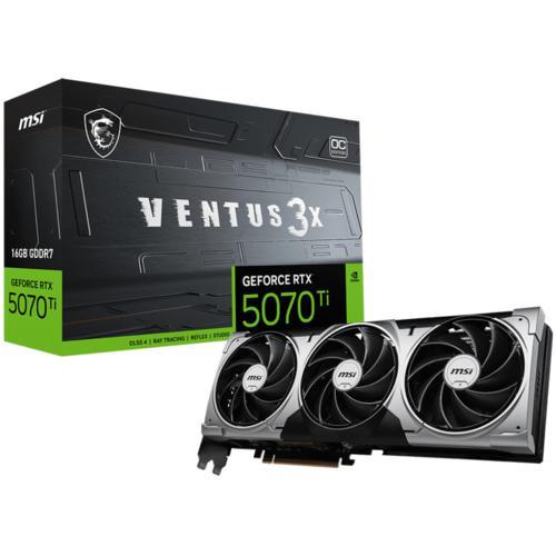 MSI VGA GEFORCE RTX 5070 TI 16G VENTUS 3X OC 16GB GDRR7 256B DX12