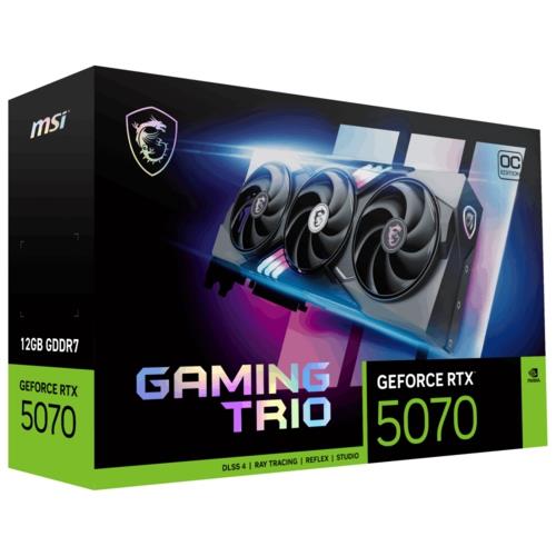 MSI VGA GEFORCE RTX 5070 12G GAMING TRIO OC 12GB GDRR7 192B DX12
