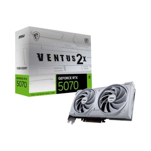 MSI VGA GEFORCE RTX 5070 12G VENTUS 2X OC WHITE 12GB GDRR7 192B DX12