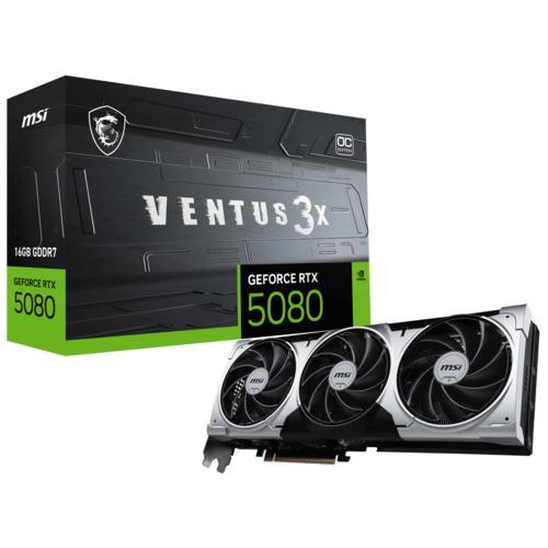 MSI VGA GEFORCE RTX 5080 16G VENTUS 3X OC 16GB GDRR7 256B DX12