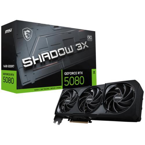MSI VGA GEFORCE RTX 5080 16G SHADOW 3X OC 16GB GDRR7 256B DX12
