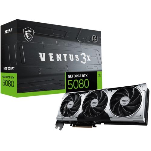 MSI VGA GEFORCE RTX 5080 16G VENTUS 3X PLUS 16GB GDRR7 256B DX12