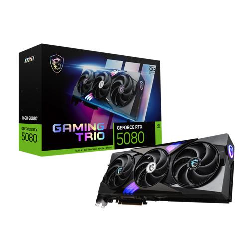 MSI VGA GEFORCE RTX 5080 16G GAMING TRIO OC 16GB GDRR7 256B DX12