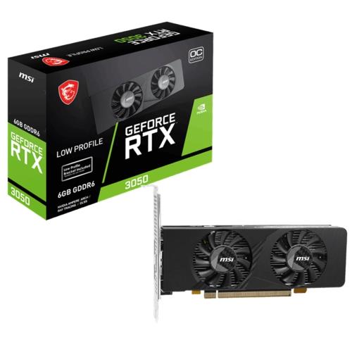 MSI VGA GEFORCE RTX 3050 LP E 6G OC 6GB GDDR6 96B DX12