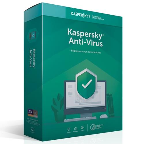 Kaspersky Antivirüs - 3 Kullanıcı - 1 YIL Dvd Kutu