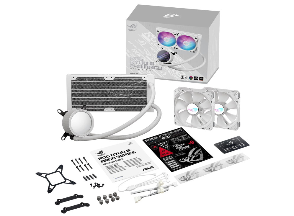 ASUS ROG RYUO III 240 ARGB BEYAZ SIVI SOĞUTUCU