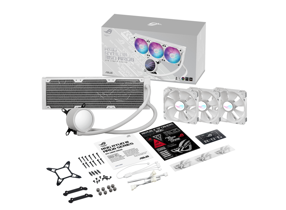 ASUS ROG RYUO III 360 ARGB BEYAZ SIVI SOĞUTUCU