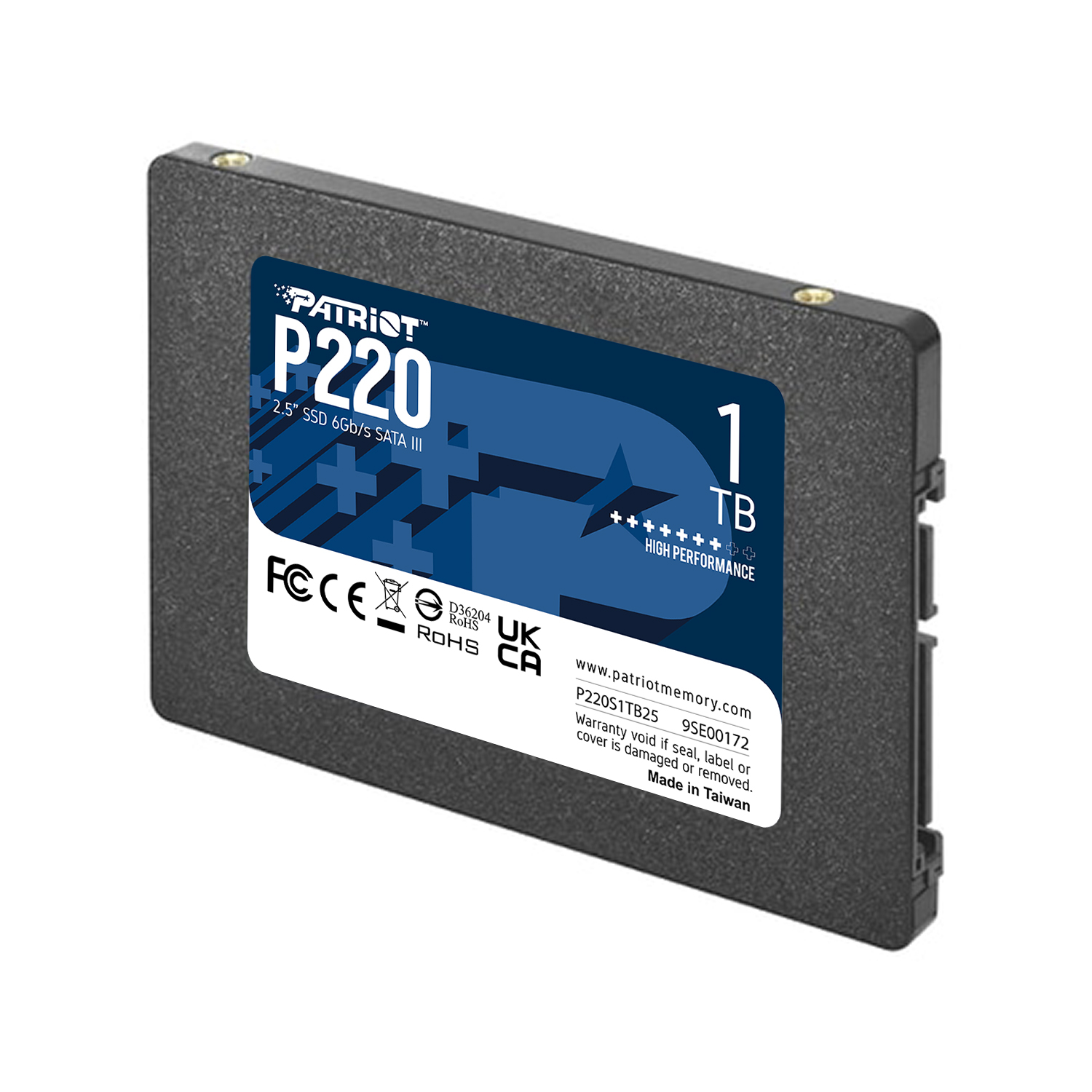 Patriot P220 1TB 550/500MB/s 2.5" SATA3 SSD Disk (P220S1TB25)