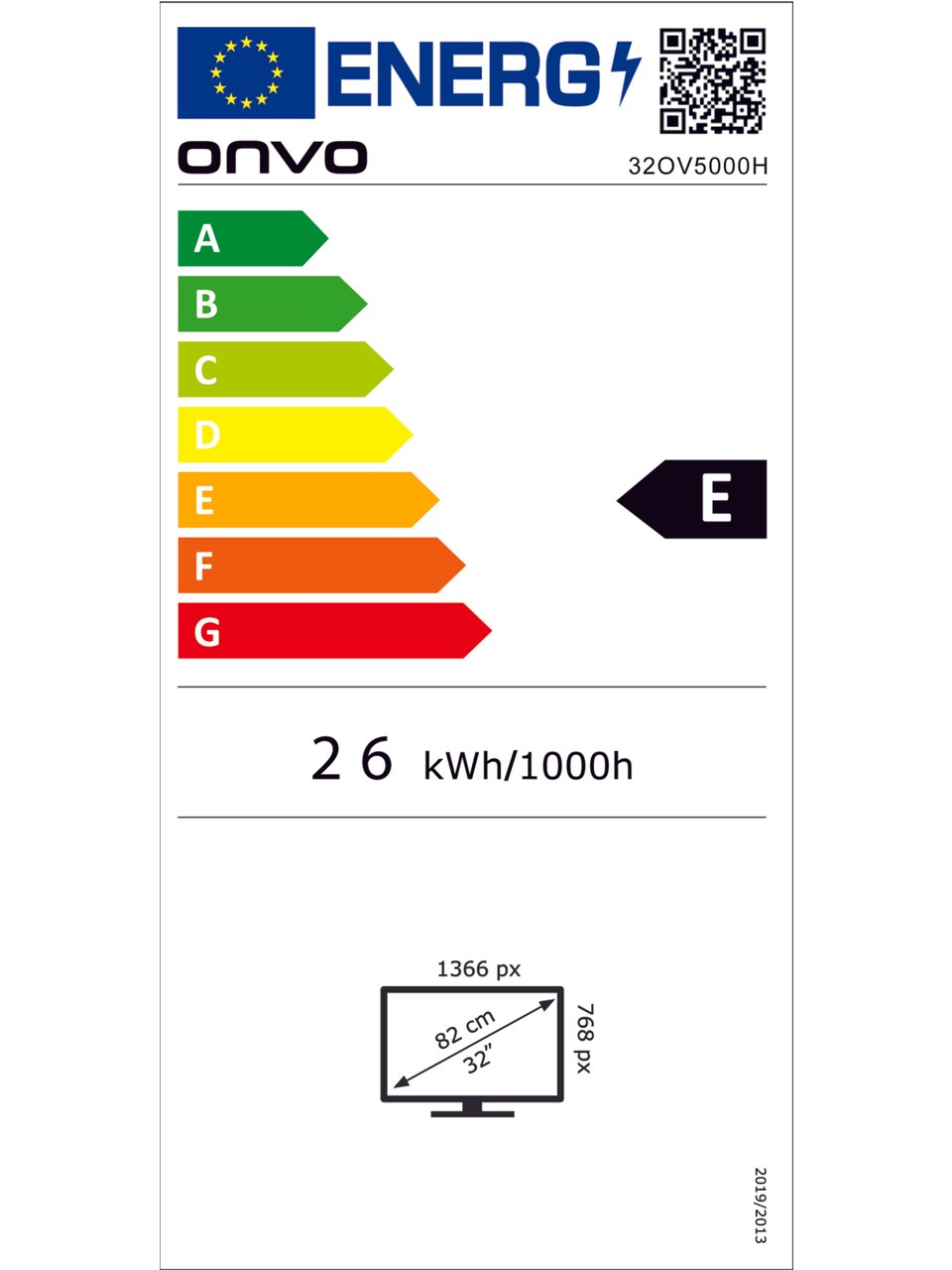 ONVO 32OV5000H HD 32" 82 EKRAN UYDU ALICILI LED TV