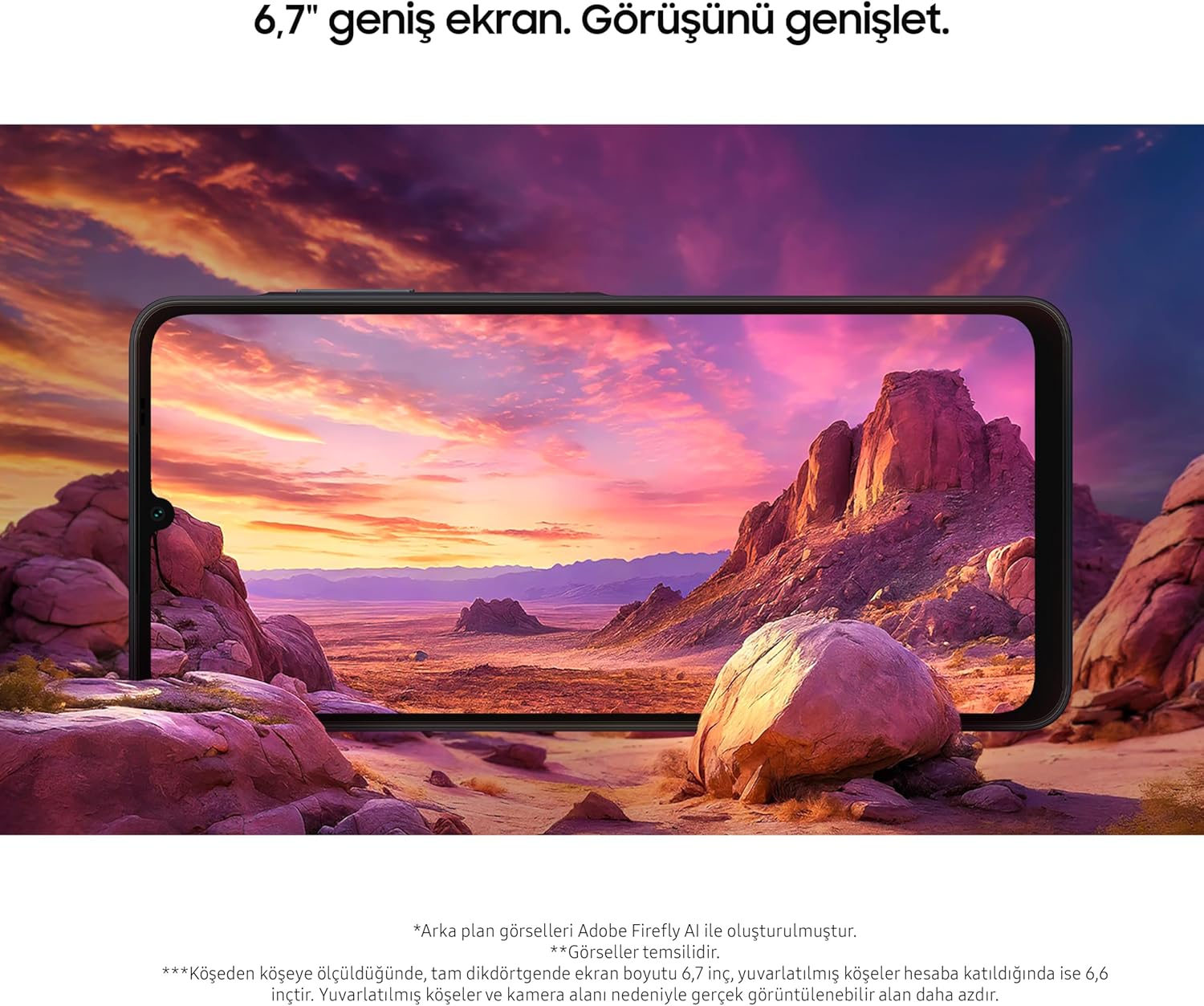 SAMSUNG GALAXY A06 128GB 4GB RAM MAVI CEP TELEFONU
