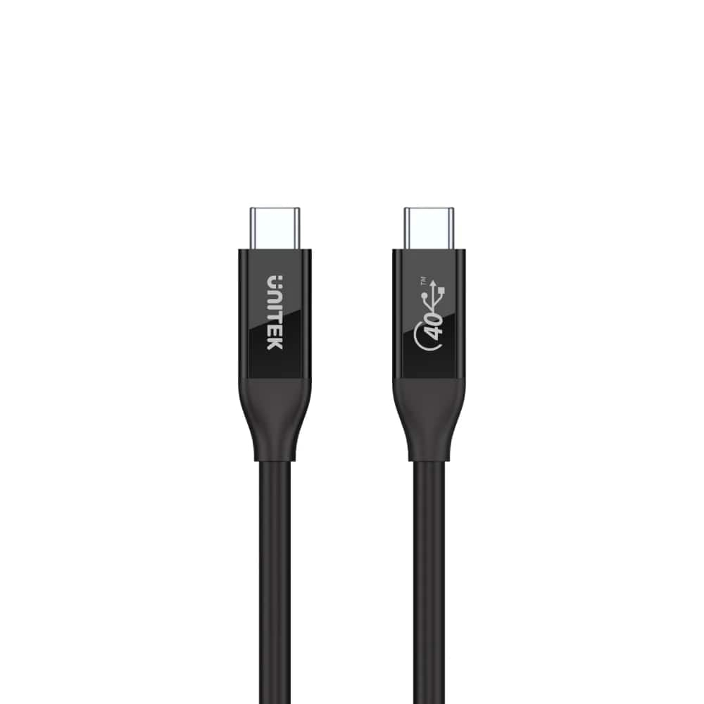 UNITEK USB4 THUNDERBOLT KABLO 0.8MT 40GBPS, 8K&60Hz,100W (C14100BK-0.8M)