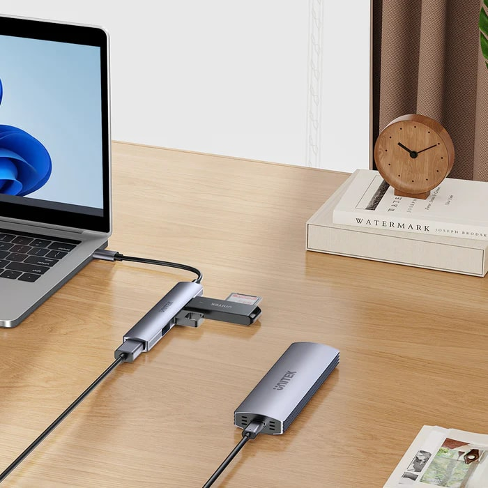UNITEK TYPE-C TO 4 PORT USB HUB (USB3.0 + 3xUSB2.0) (H1208B)