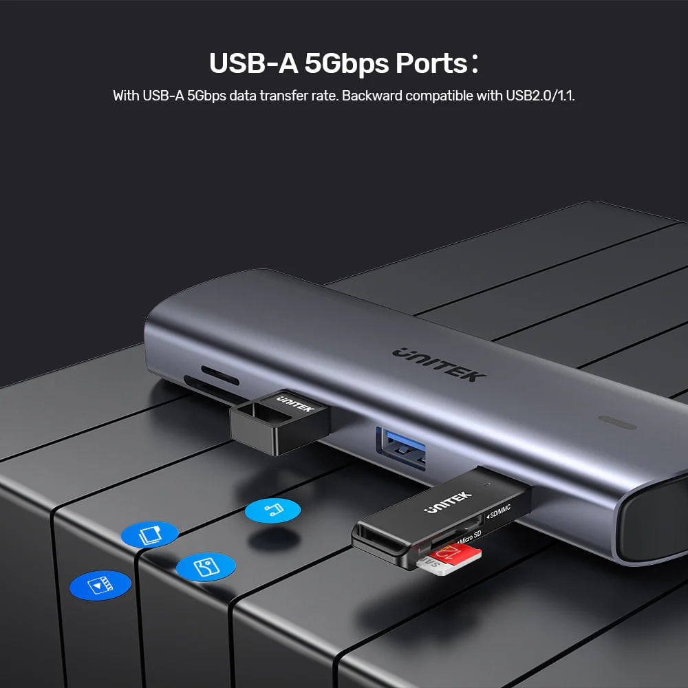 UNITEK USB-C 9in1 UNIVERSAL DOCKING STATION (D1113A)