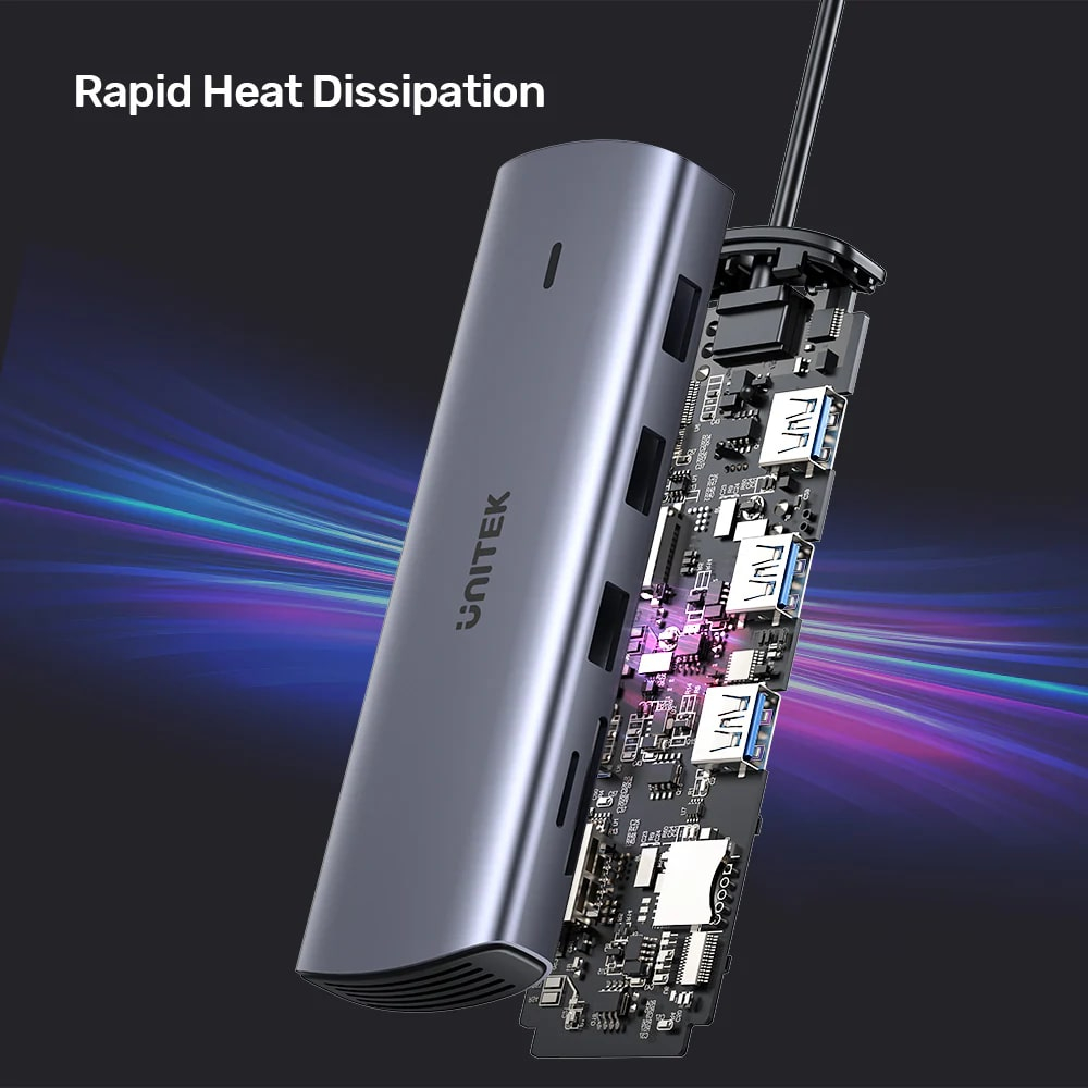 UNITEK USB-C 9in1 UNIVERSAL DOCKING STATION (D1113A)