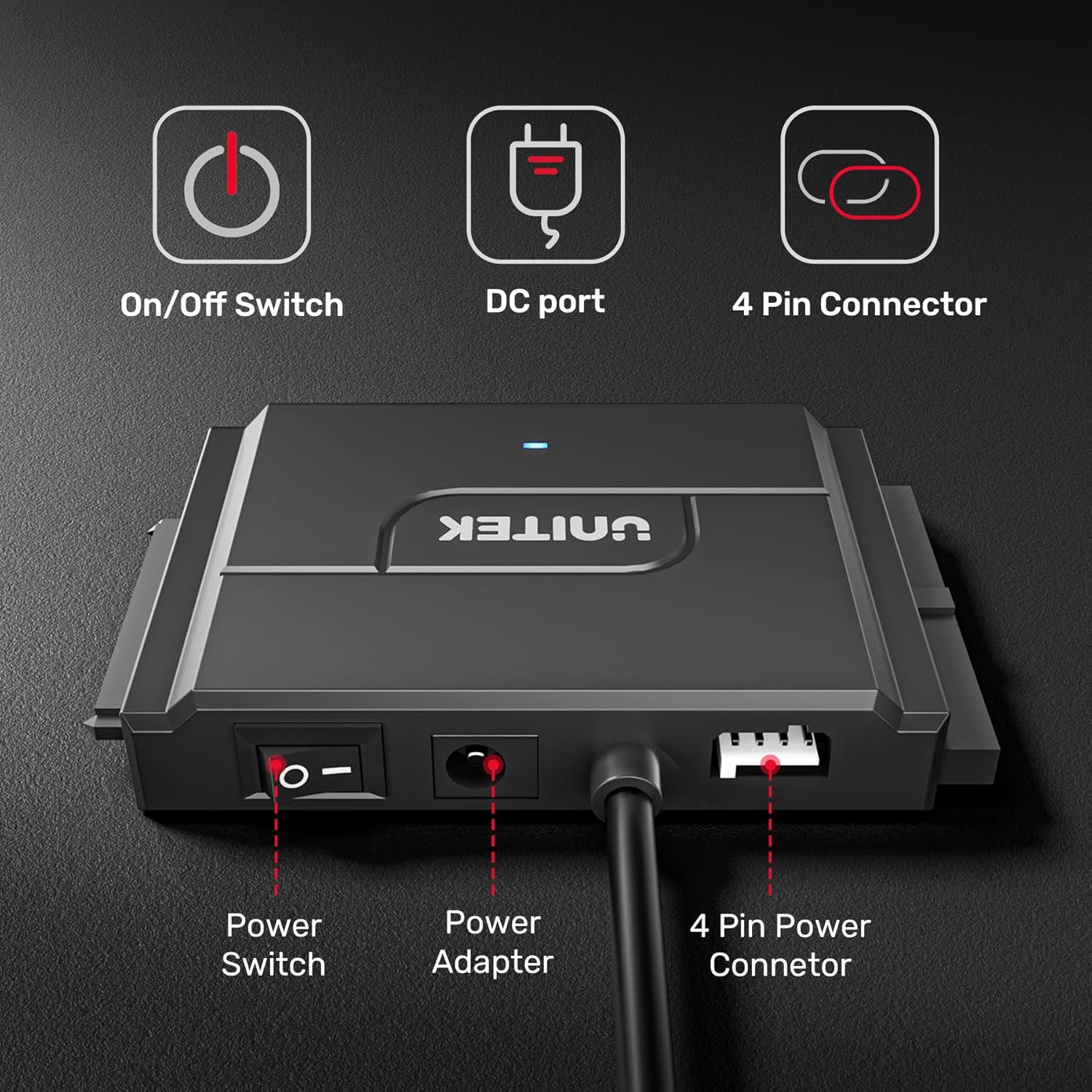 UNITEK USB3.0 TO IDE + SATA II DÖNÜŞTÜRÜCÜ  (Y-3324-EU)