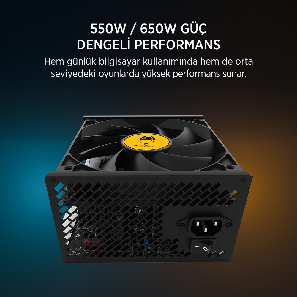 JAMES DONKEY HELIX H800 4XRBW ATX 550W GAMING KASA