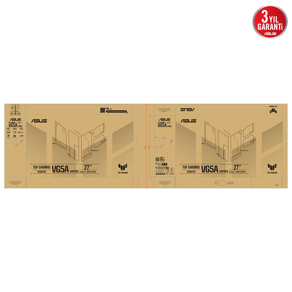 ASUS TUF GAMING VG27AQ5A 27" 210HZ 0.3MS MONITOR