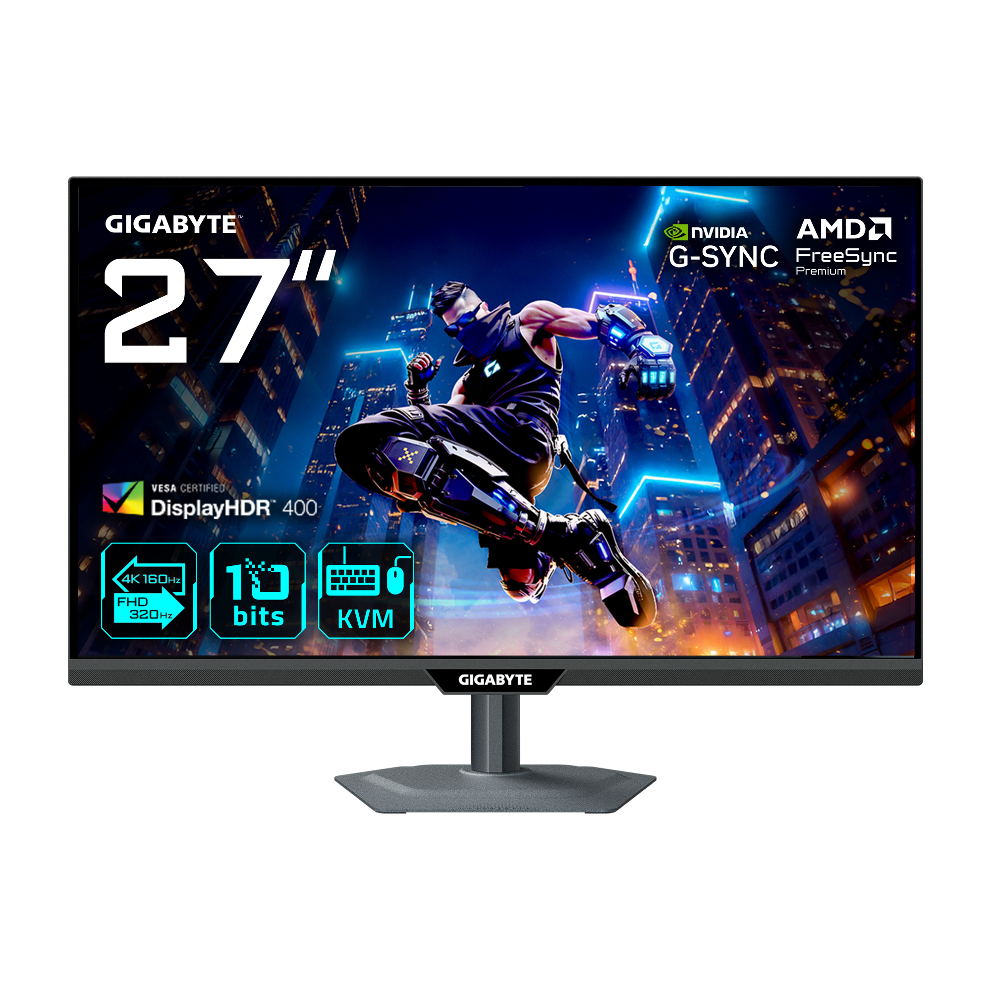 GIGABYTE M27UP 27" 4K 160HZ FHD 320HZ 1MS MONITOR